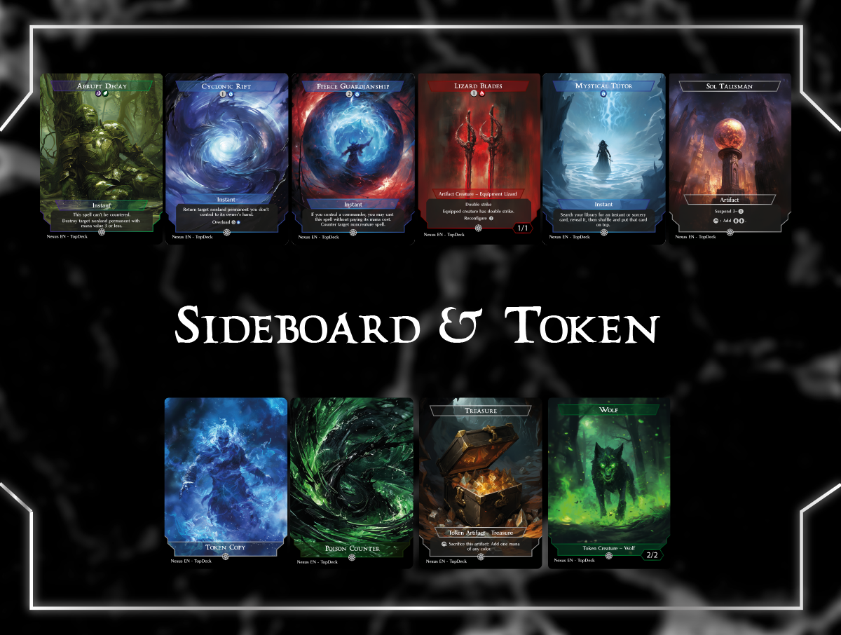 Yidris Cascade Commander mtg proxy deck custom magic card lands token alter full deck list edh cedh dual land fetch