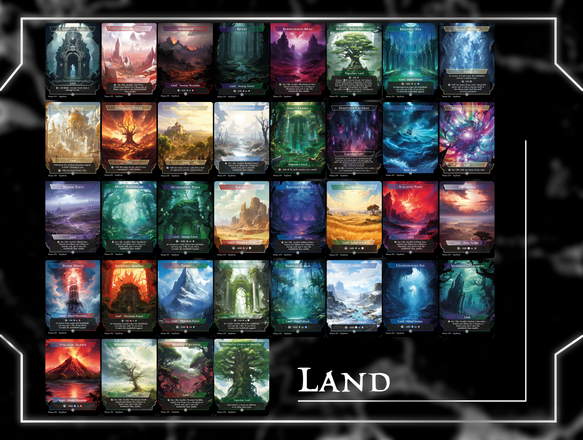 Ashling Elementals Commander mtg proxy deck custom magic card lands token alter full deck list edh cedh dual land fetch