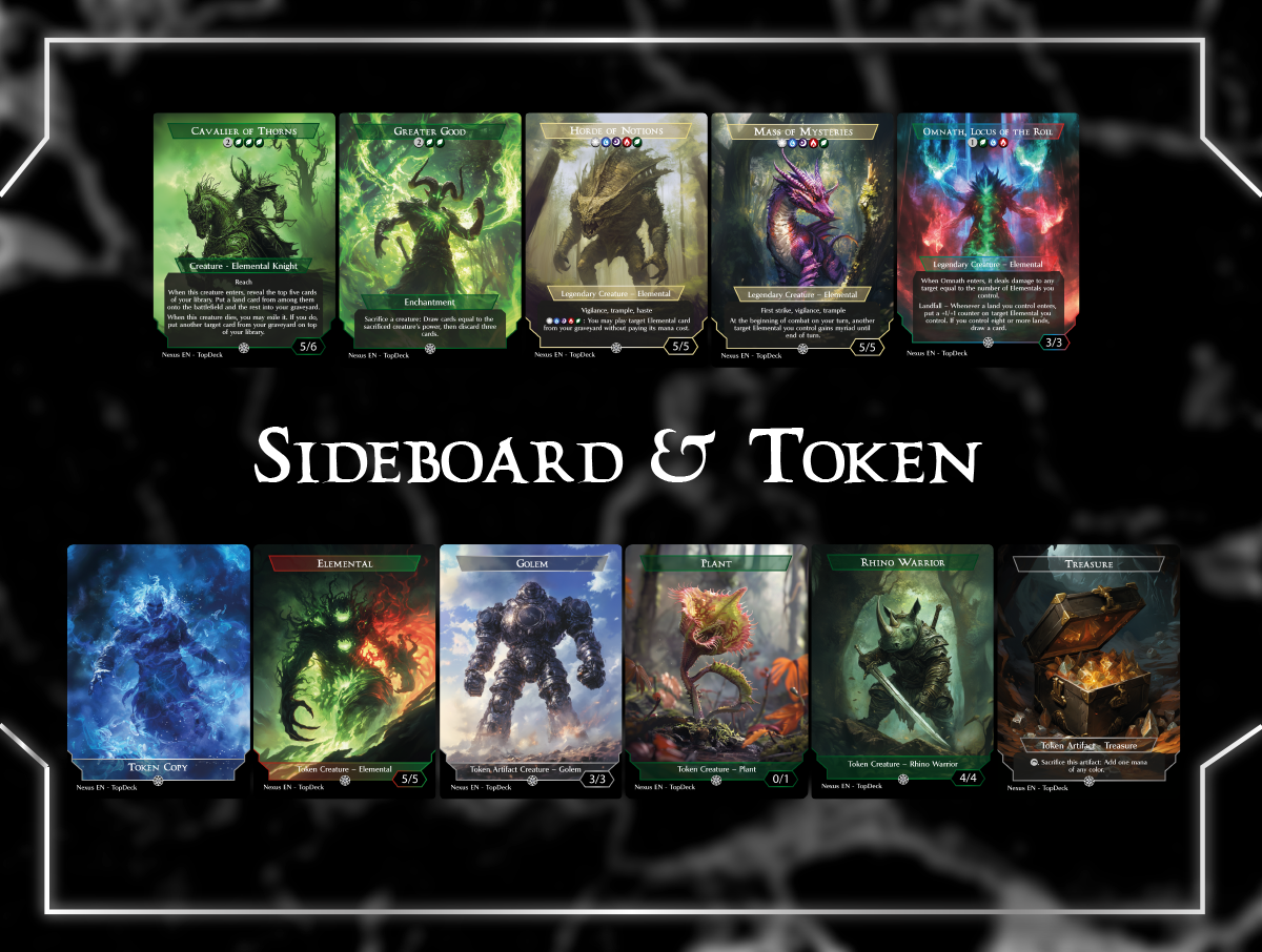 Ashling Elementals Commander mtg proxy deck custom magic card lands token alter full deck list edh cedh dual land fetch