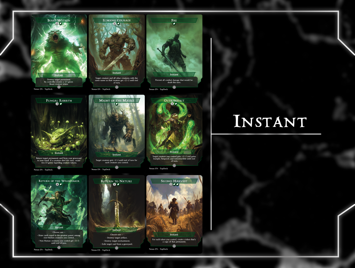 Shroofus Spring Saprolings Commander mtg proxy deck custom magic card lands token alter full deck list edh cedh dual land fetch