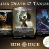 Liesa Death & Taxless Commander mtg proxy deck custom magic card lands token alter full deck list edh cedh dual land fetch