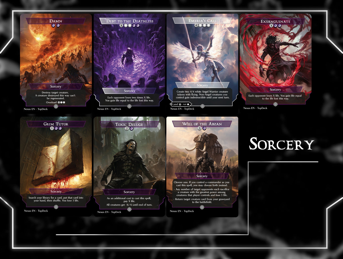 Liesa Death & Taxless Commander mtg proxy deck custom magic card lands token alter full deck list edh cedh dual land fetch