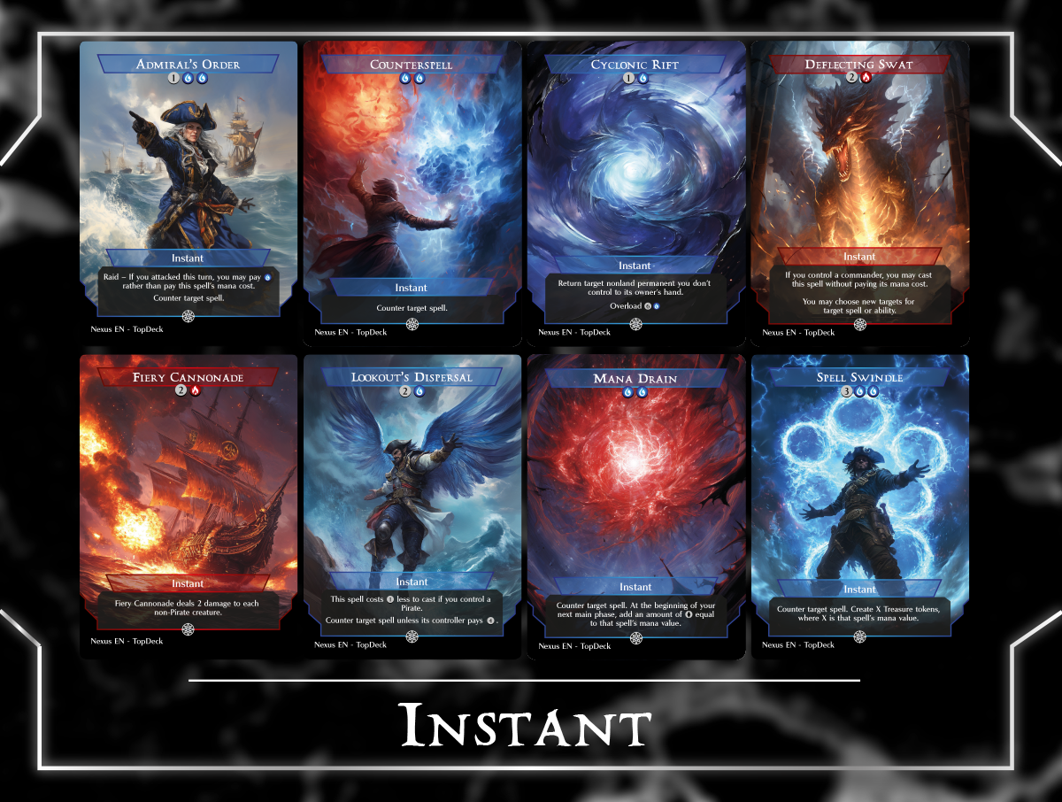 Admiral Beckett Brass Pirates Commander mtg proxy deck custom magic card lands token alter full deck list edh cedh dual land fetch