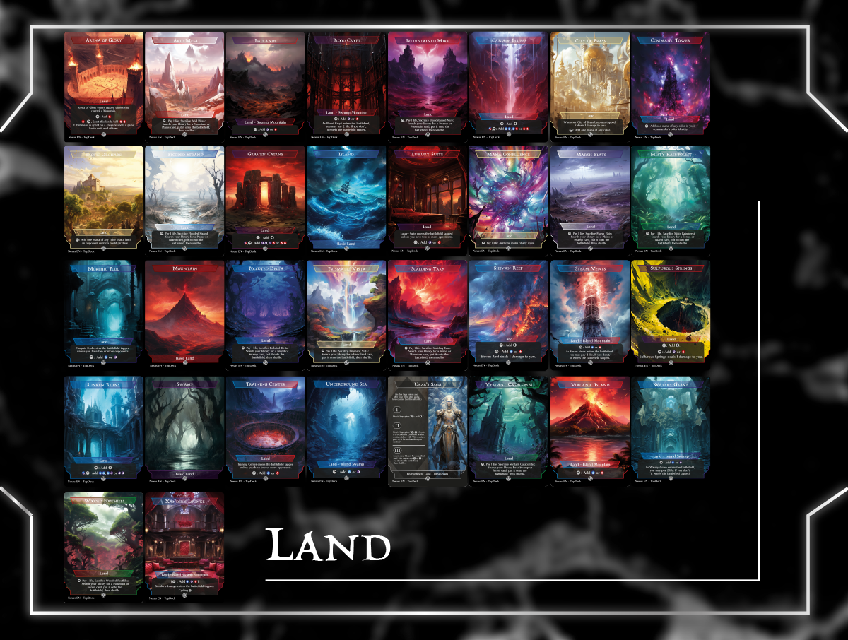 Obeka Upkeeps Commander mtg proxy deck custom magic card lands token alter full deck list edh cedh dual land fetch