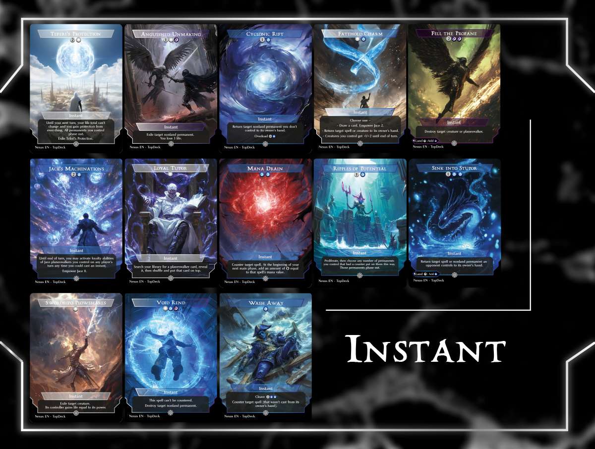 Jace Multiverse Planeswalkers Commander mtg proxy deck custom magic card lands token alter full deck list edh cedh dual land fetch