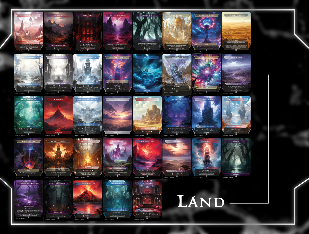 Jace Multiverse Planeswalkers Commander mtg proxy deck custom magic card lands token alter full deck list edh cedh dual land fetch