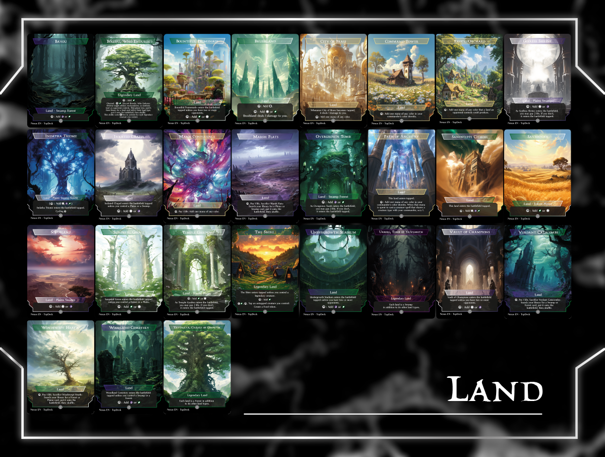 Sam & Frodo Partners Commander mtg proxy deck custom magic card lands token alter full deck list edh cedh dual land fetch